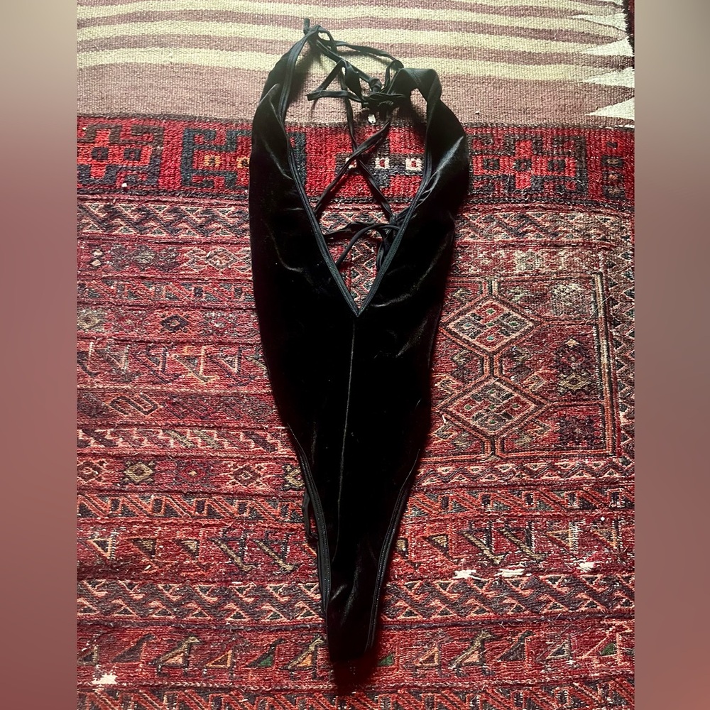 Black bodysuit, small/medium